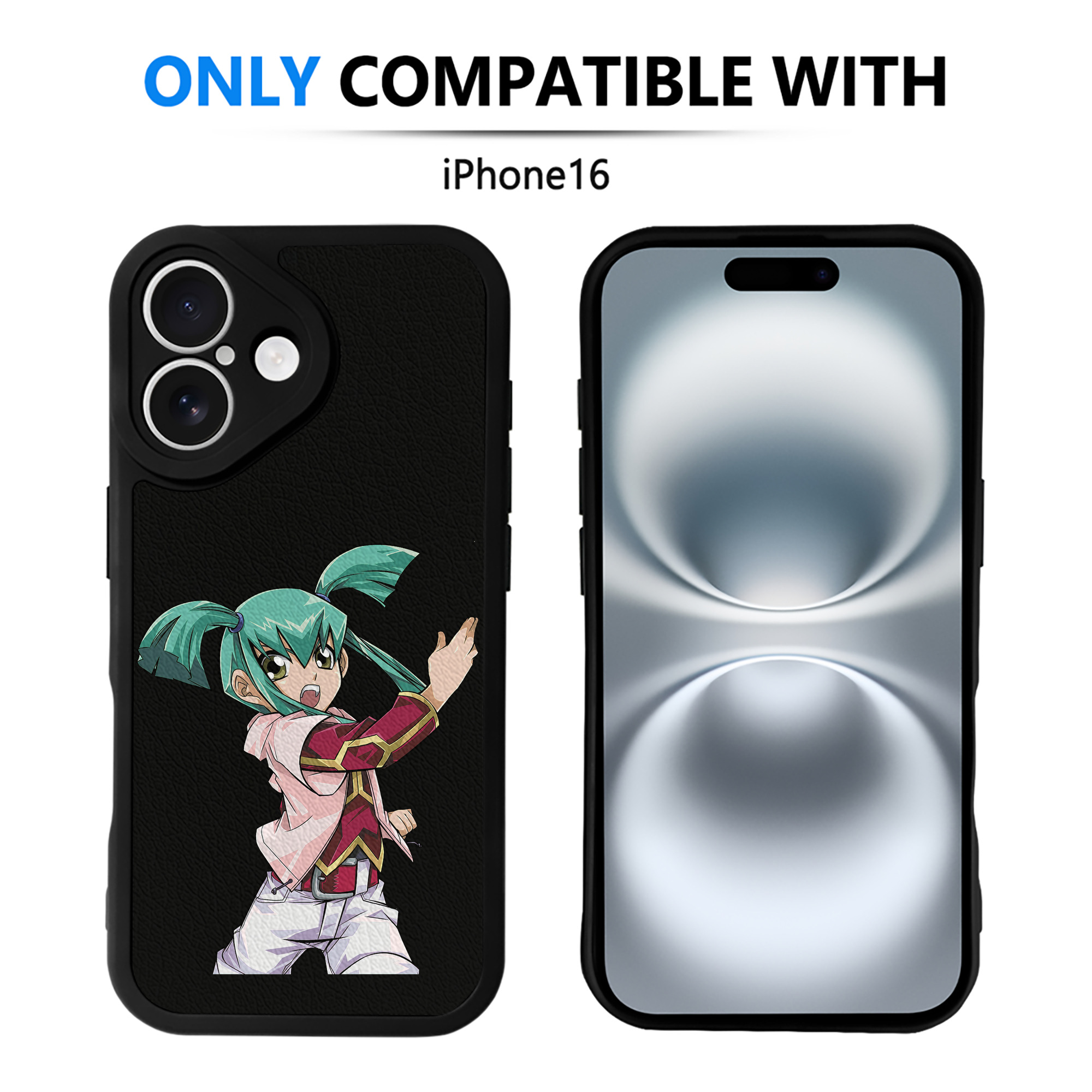 遊☆戯☆王 Yu-Gi-Oh! 【iPhone 16シリーズ対応】シリコンスマホケース（レザー調） 材質：シリコン